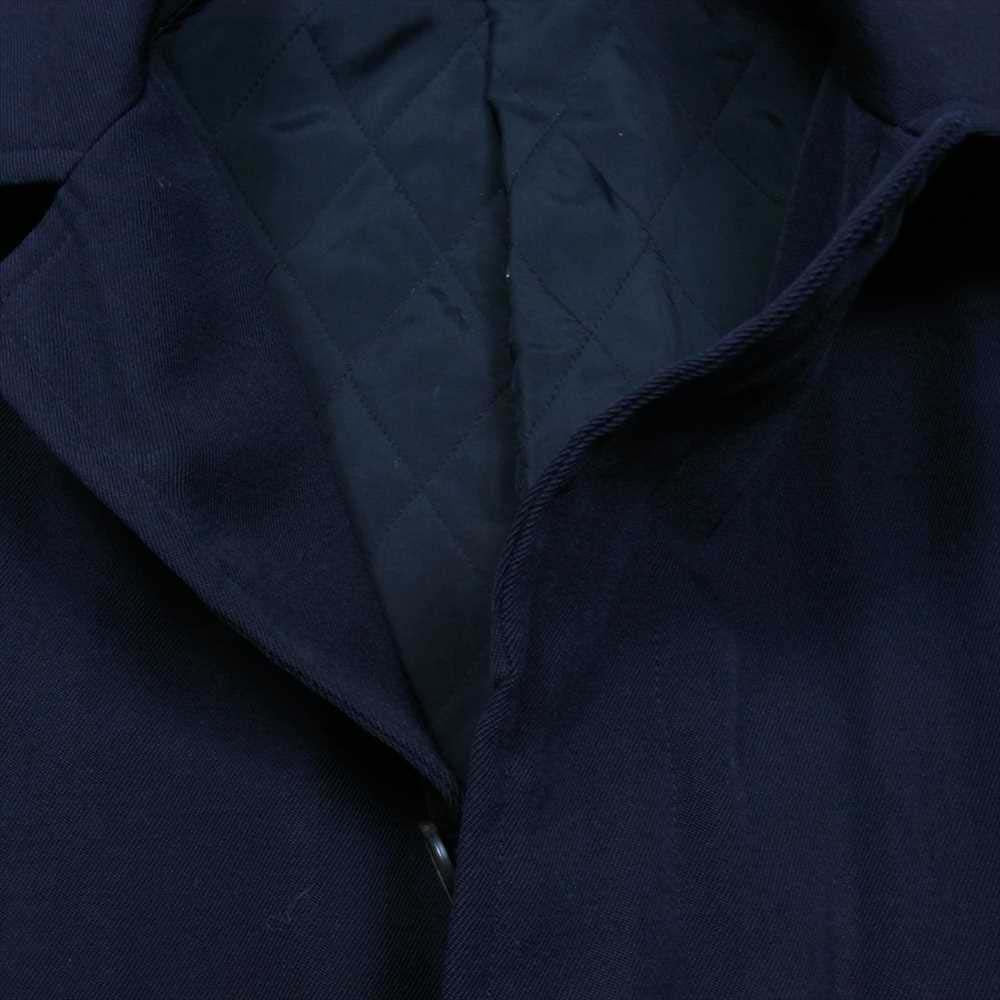 COMME des GARCONS コムデギャルソン HOMME DEUX オムドゥ AD2011 DH-C001 ウール製品洗い加工 中綿キルティング ステンカラー コート ダークネイビー系 S【中古】