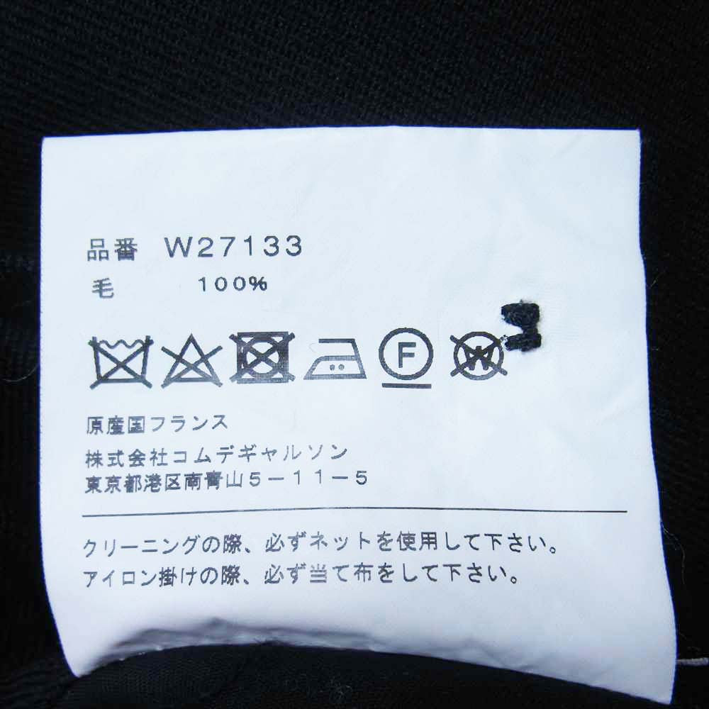 COMME des GARCONS コムデギャルソン W27133 SHIRT ウール テーパードパンツ ブラック系 S【中古】