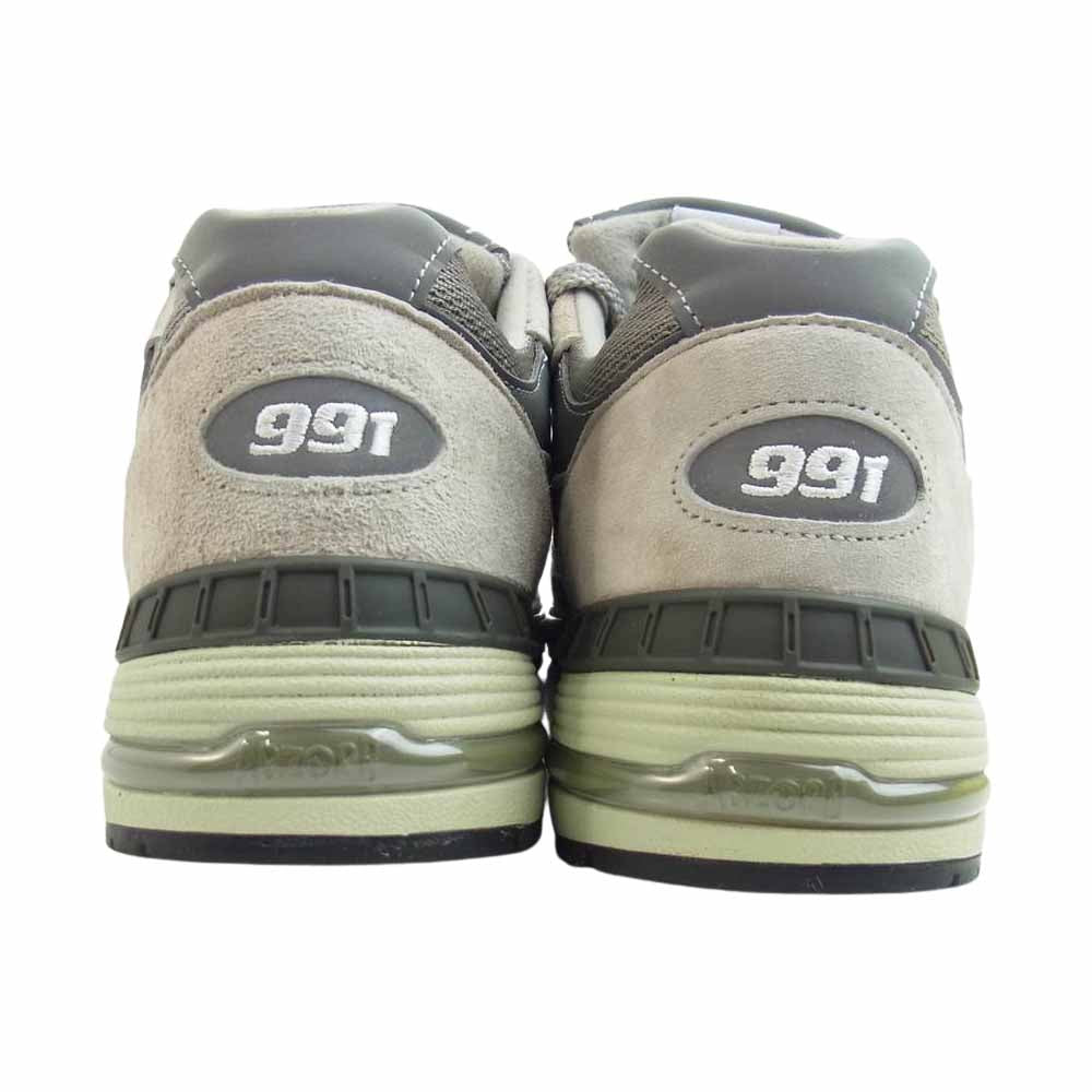 NEW BALANCE ニューバランス 英国製 M991GL ABZORB Sneakers アブゾーブ ローカット スニーカー グレー系 9【美品】【中古】
