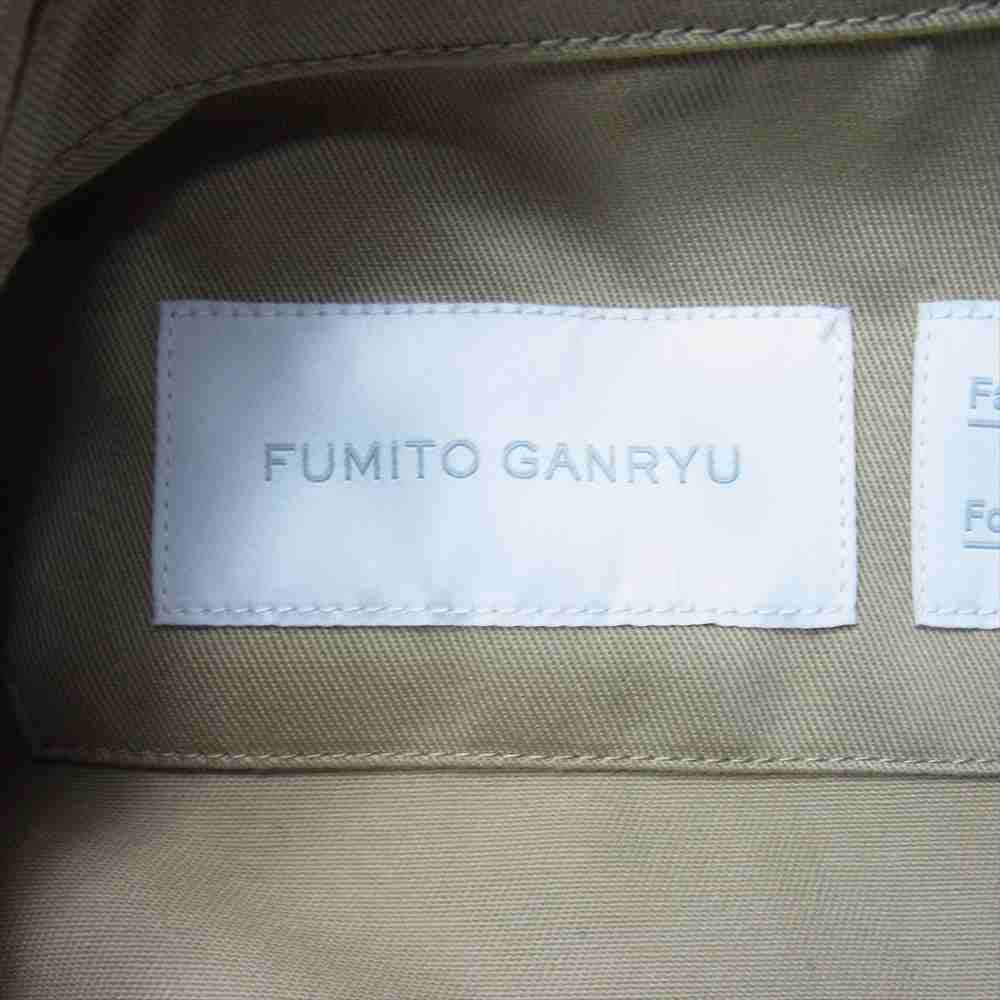 FUMITO GANRYU フミトガンリュウ 22SS FU7-BL-01 Dickies Collaboration ディッキーズ TCツイル ダブル ライダース ジャケット ベージュ系 1【新古品】【未使用】【中古】