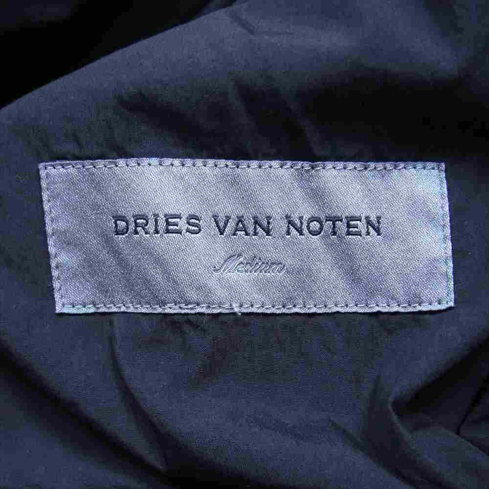 DRIES VAN NOTEN ドリスヴァンノッテン 21AW 211-20202-2279 REGGIE M.W.COAT コットン ロングコート ブラック系 M【新古品】【未使用】【中古】
