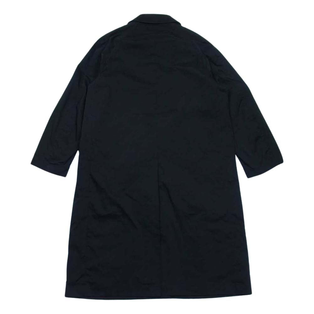 AURALEE オーラリー 21AW A21AC02SS スタイリスト私物 別注 EXCLUSIVE STRETCH POLYESTER LONG LINER COAT ステンカラー コート ブラック系 4【美品】【中古】