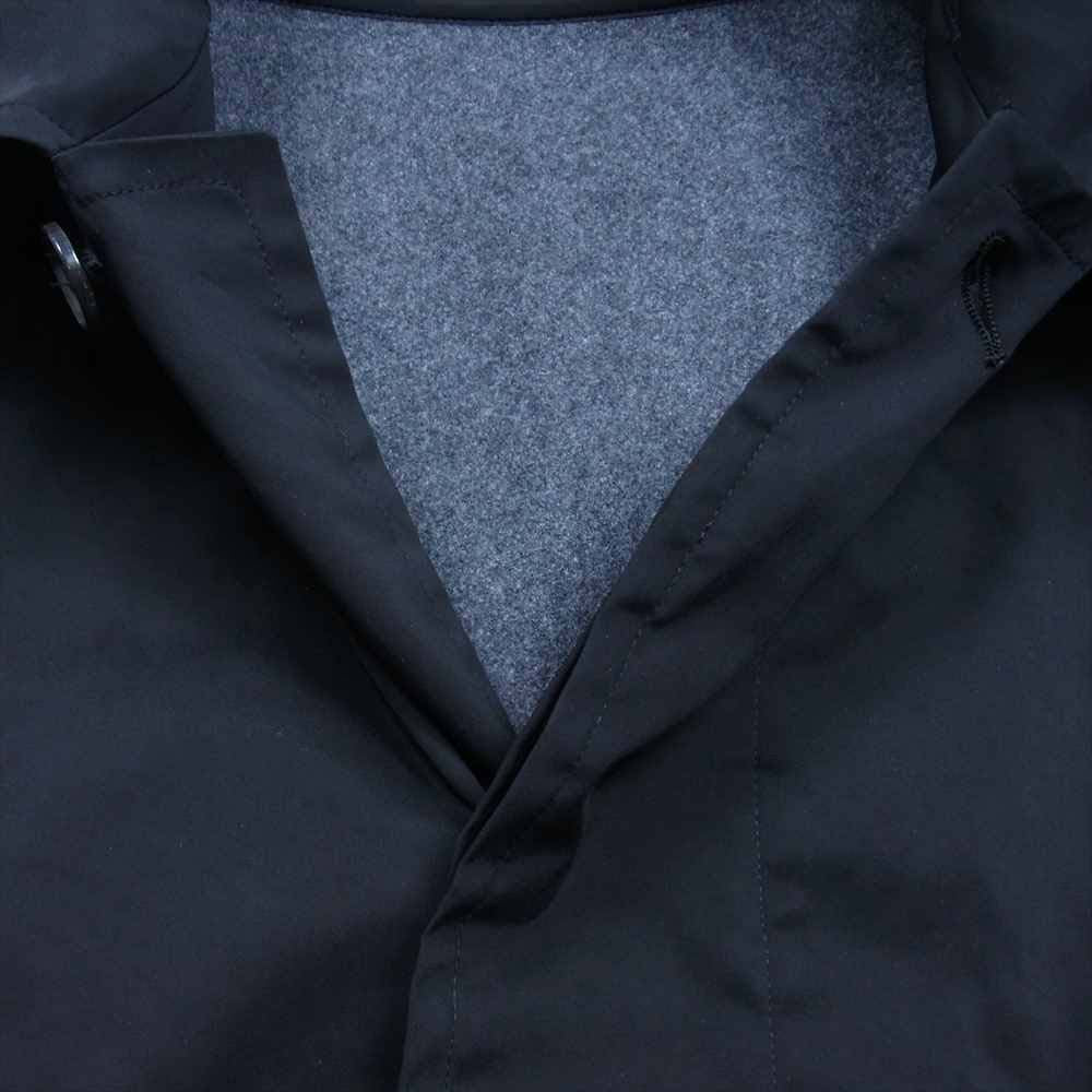 AURALEE オーラリー 21AW A21AC02SS スタイリスト私物 別注 EXCLUSIVE STRETCH POLYESTER LONG LINER COAT ステンカラー コート ブラック系 4【美品】【中古】