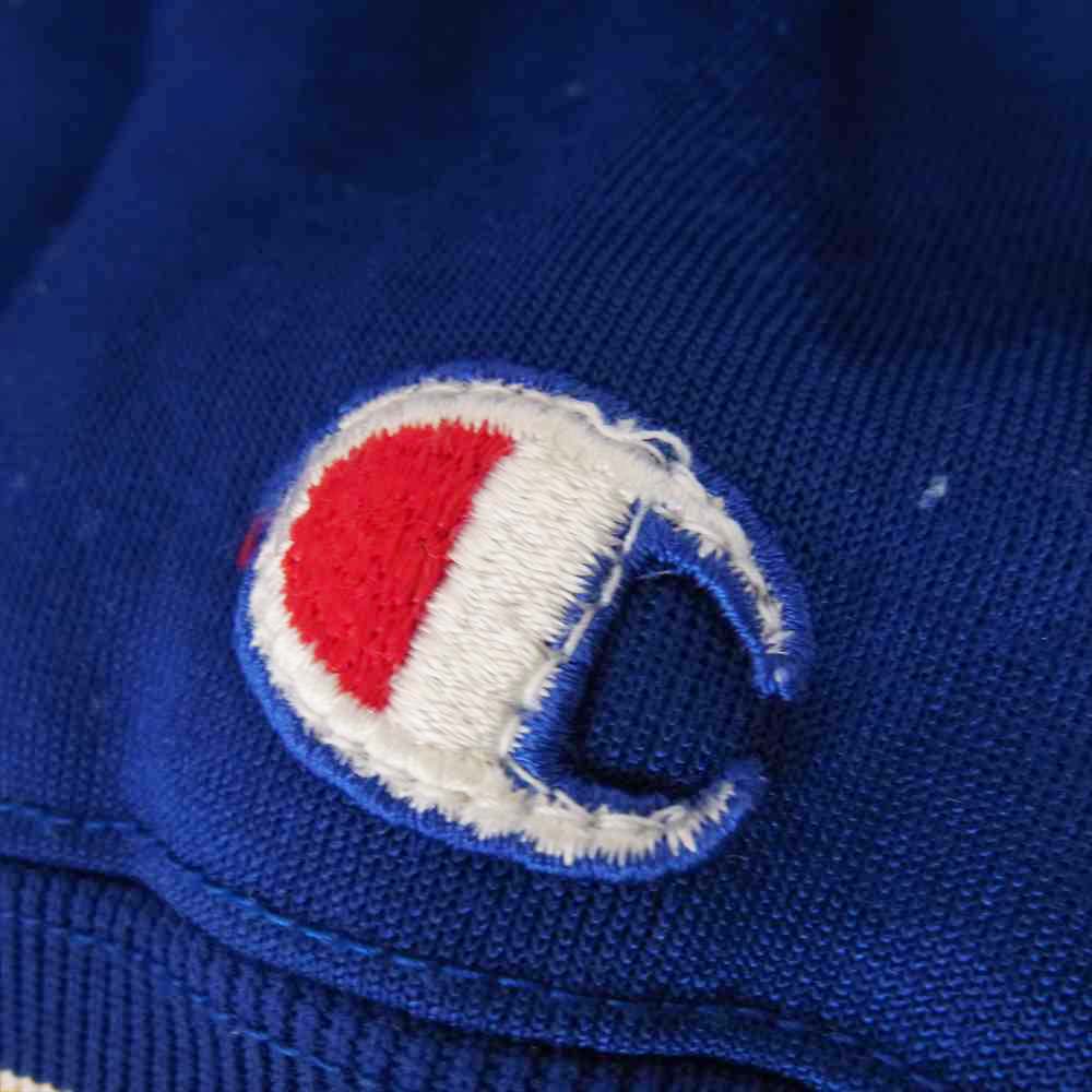 Champion チャンピオン 60s 70s プロダクツタグ ナイロン フリース スウェット ブルー系 XL【中古】