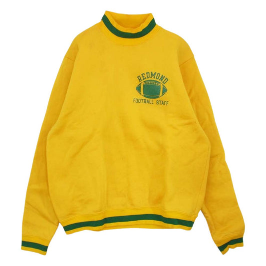 Champion チャンピオン 60s 70s プロダクツタグ ナイロン フリース スウェット イエロー系 XL【中古】