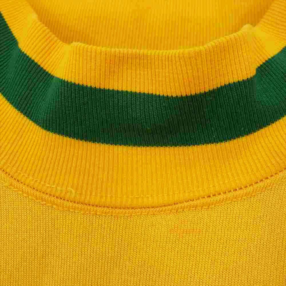 Champion チャンピオン 60s 70s プロダクツタグ ナイロン フリース スウェット イエロー系 XL【中古】