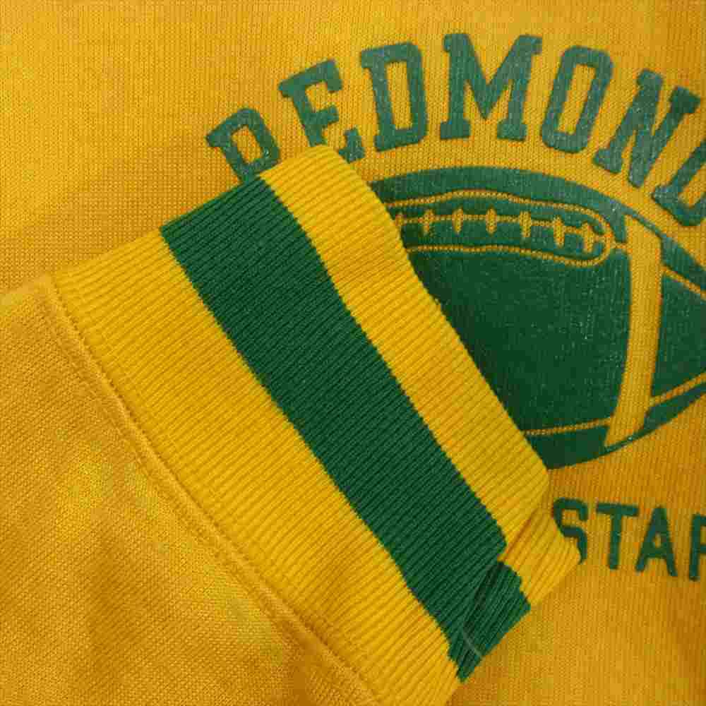 Champion チャンピオン 60s 70s プロダクツタグ ナイロン フリース スウェット イエロー系 XL【中古】