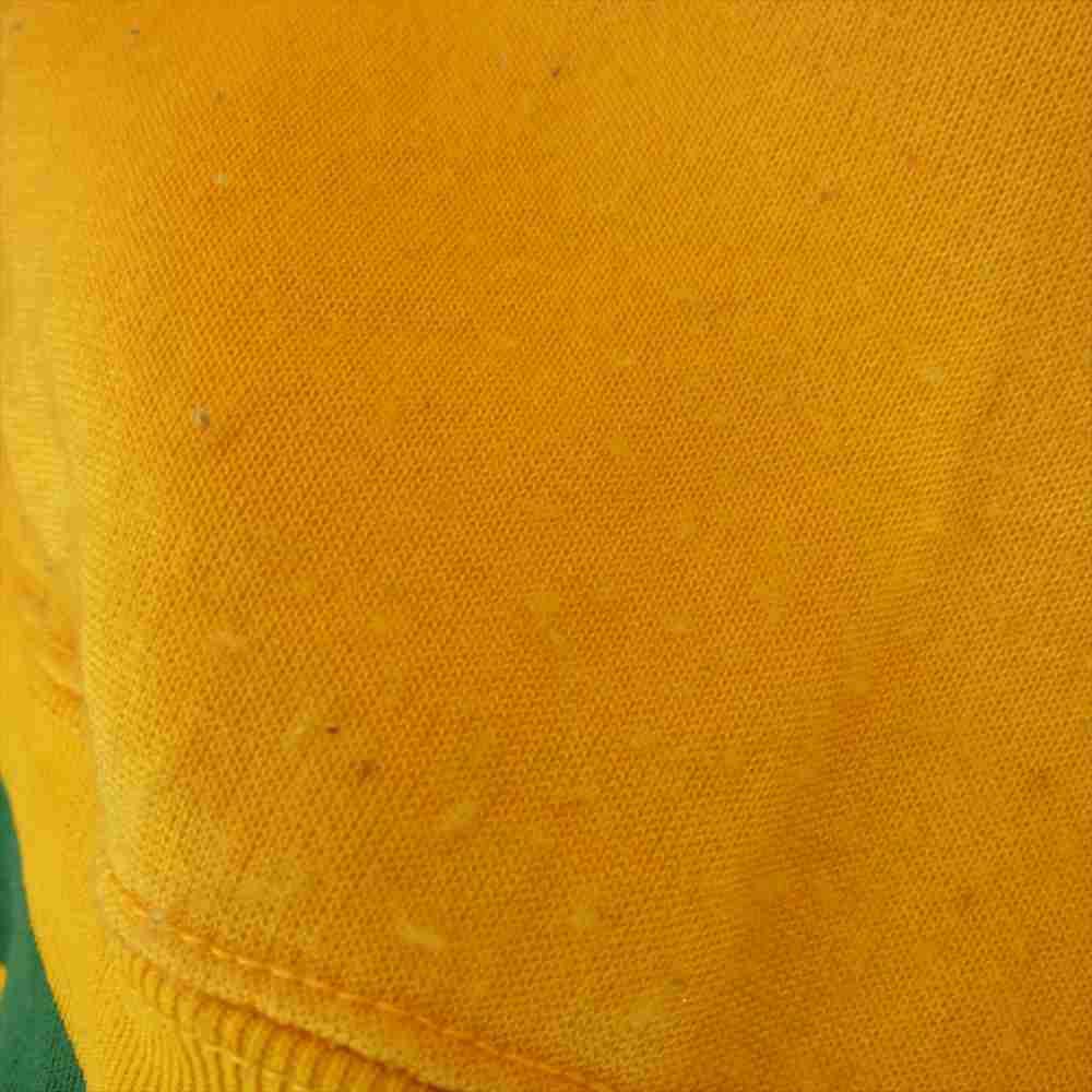 Champion チャンピオン 60s 70s プロダクツタグ ナイロン フリース スウェット イエロー系 XL【中古】