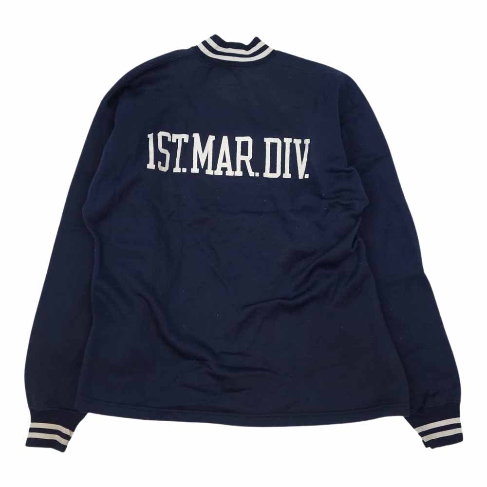 Champion チャンピオン 60s 70s プロダクツタグ ナイロン フリース スウェット ネイビー系 XL【中古】
