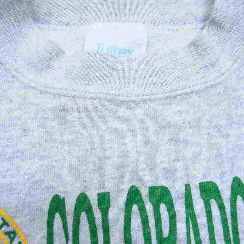 タルテックス プリント 半袖 スウェット グレー系 M【中古】