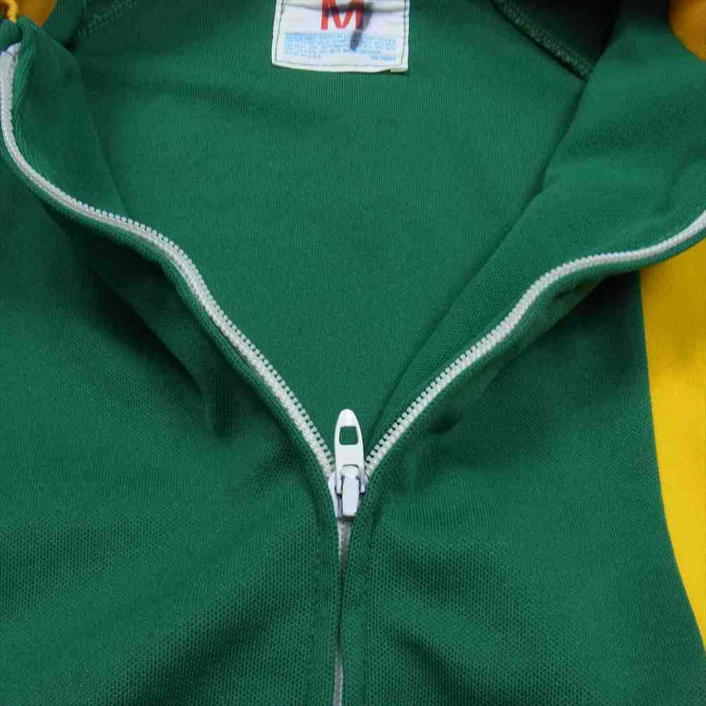 Champion チャンピオン 60s 70s タタキタグ ストレッチ ナイロン チーム ジャケット ジャージ グリーン系 M【中古】