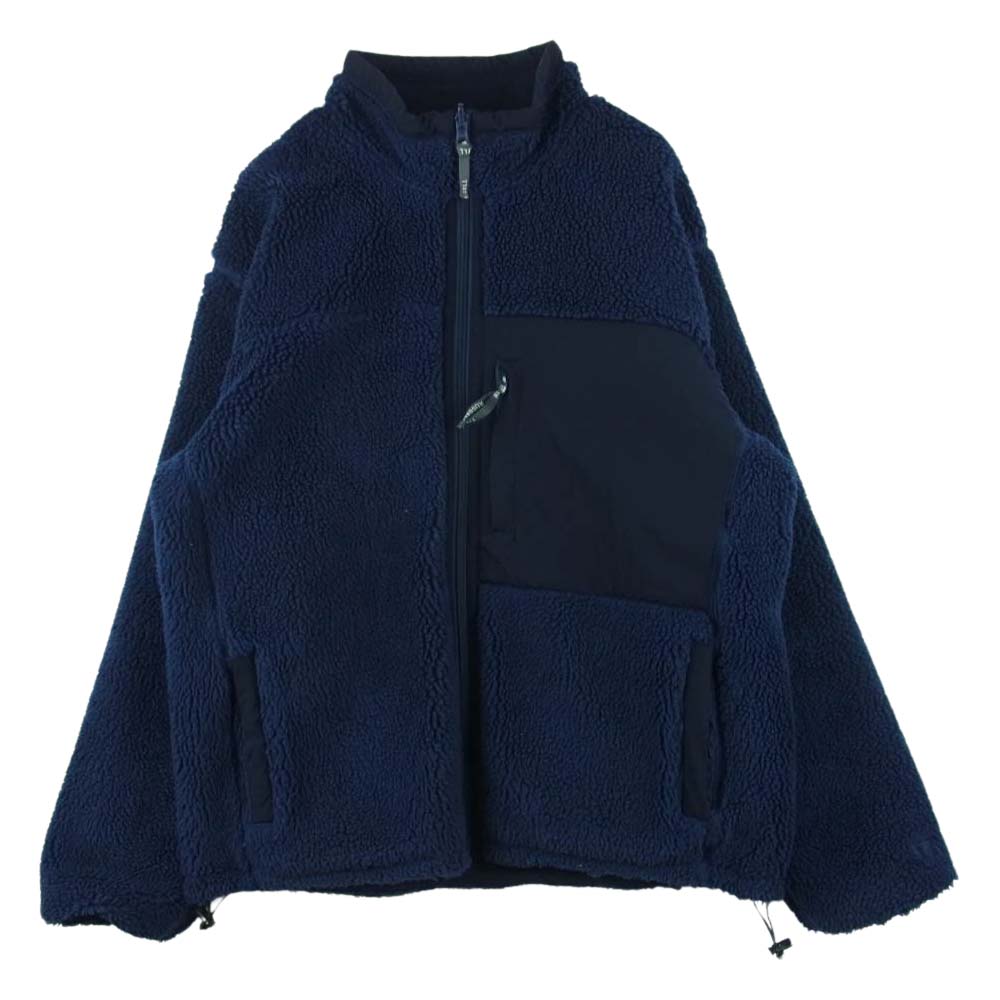 ラッセル アスレチック リバーシブル ボア フリース ジャケット ネイビー系【中古】