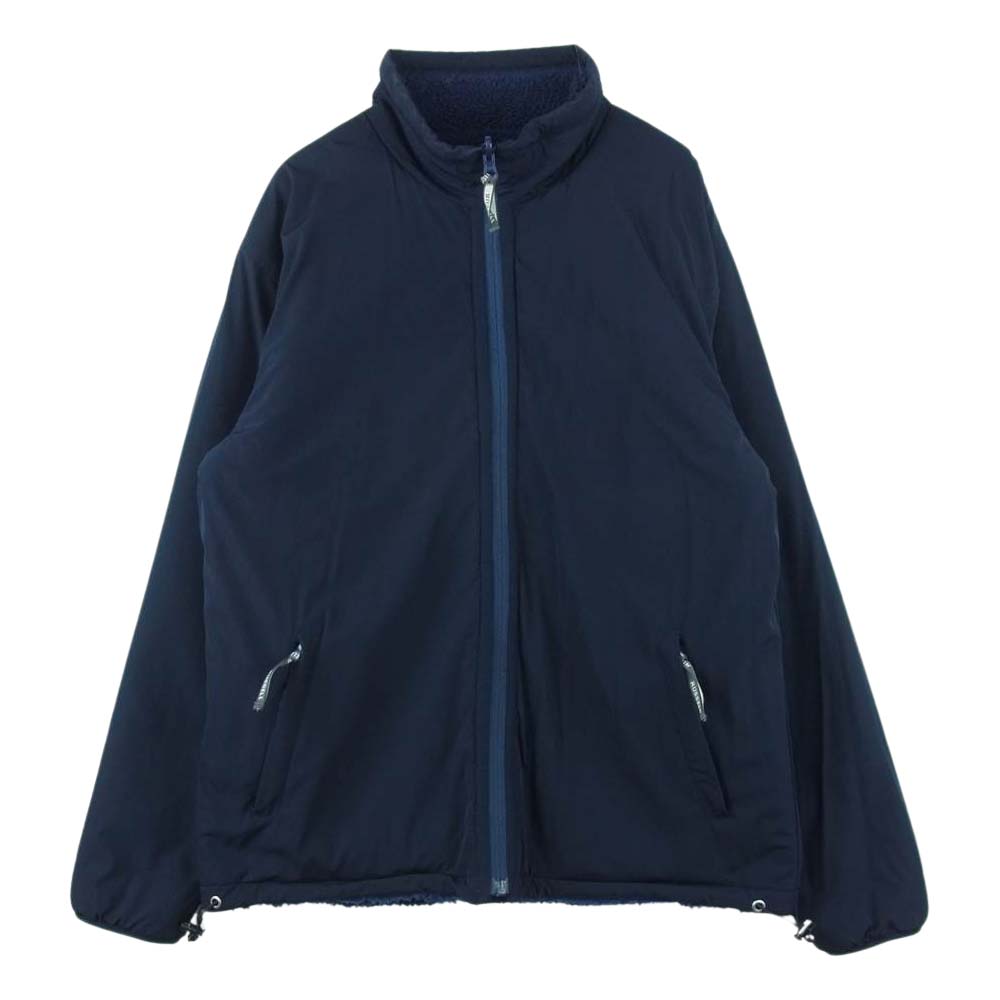 ラッセル アスレチック リバーシブル ボア フリース ジャケット ネイビー系【中古】