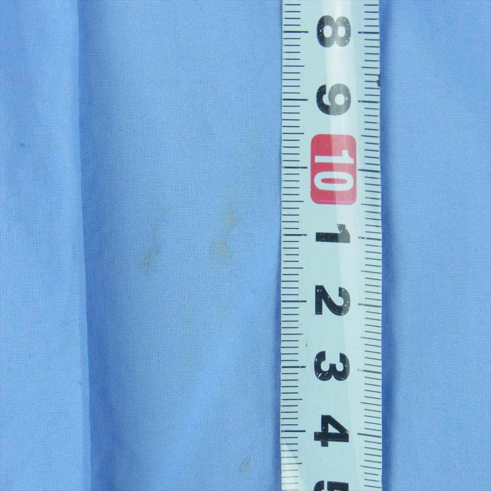 TOMORROWLAND トゥモローランド WS019CU ニット 切替 パッチワーク タイプライター 長袖 シャツ ライトブルー系 S【中古】