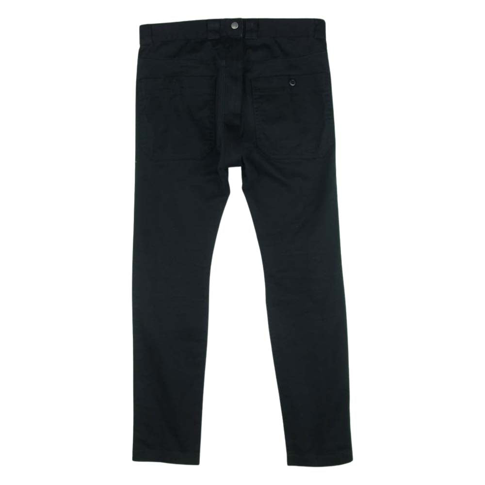 FUMITO GANRYU フミトガンリュウ ER-P012 AD2016 ジップデザイン バイカースキニー パンツ ブラック系 M【中古】