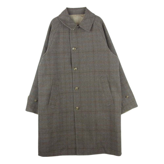 ビューティー アンド ユース UNITED ARROWS ユナイテッドアローズ ガンクラブチェック リバーシブル バルカラー コート ブラウン系 ベージュ系 S【中古】