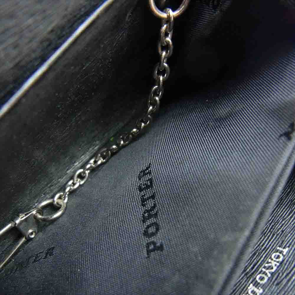 PORTER ポーター CURRENT カレント コインケース パスケース ブラック系【中古】