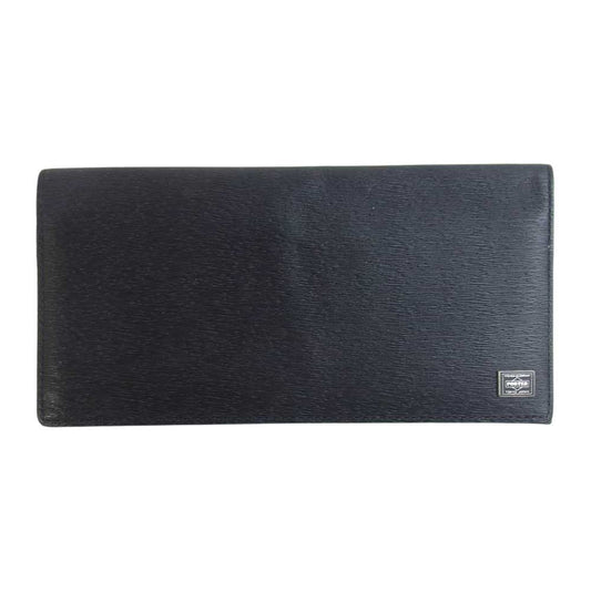 PORTER ポーター CURRENT カレント 長財布 札入れ ブラック系【中古】