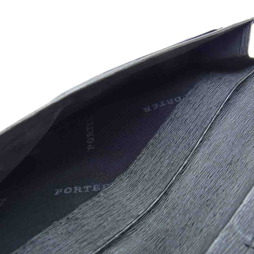 PORTER ポーター CURRENT カレント 長財布 札入れ ブラック系【中古】