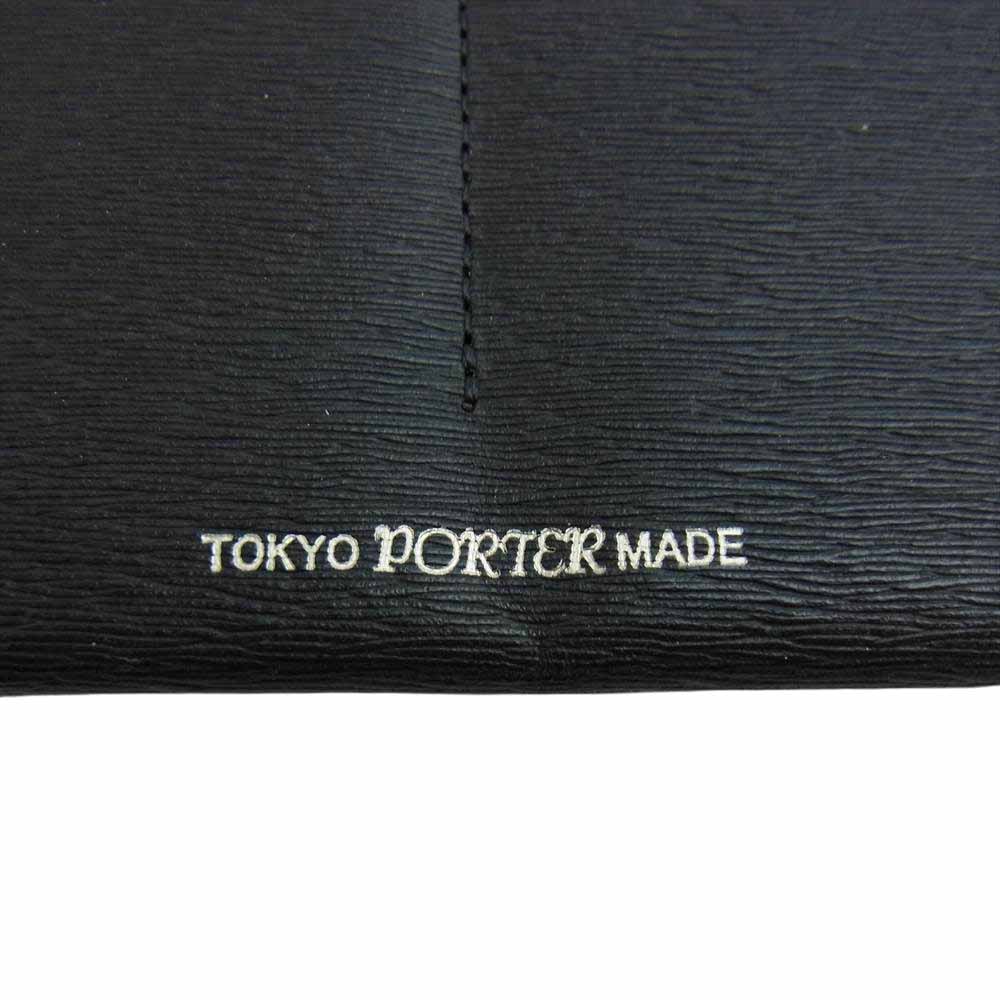 PORTER ポーター CURRENT カレント 長財布 札入れ ブラック系【中古】