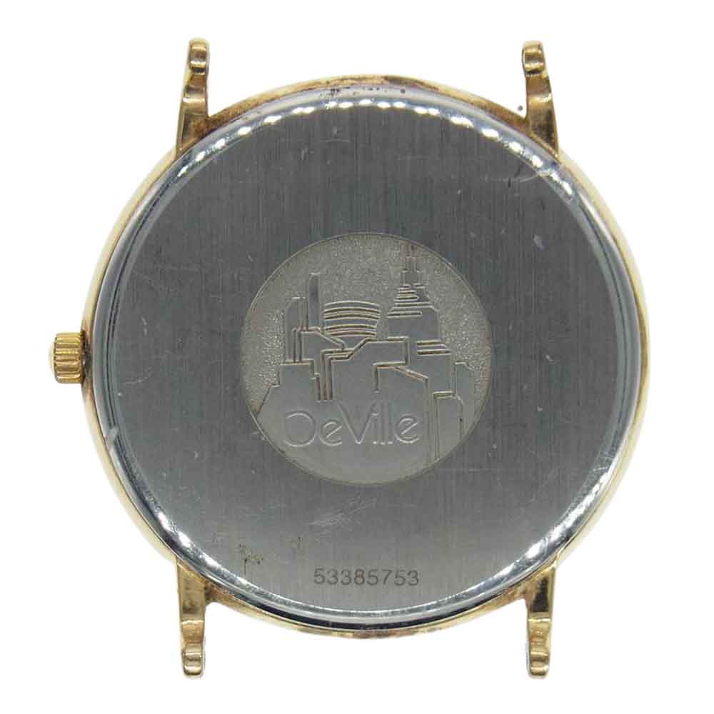 OMEGA オメガ デビル デイト クォーツ 文字盤のみ ゴールド系【中古】
