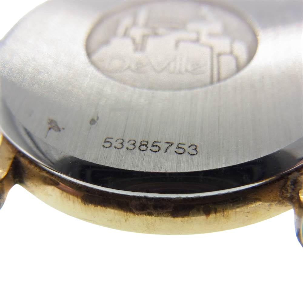 OMEGA オメガ デビル デイト クォーツ 文字盤のみ ゴールド系【中古】