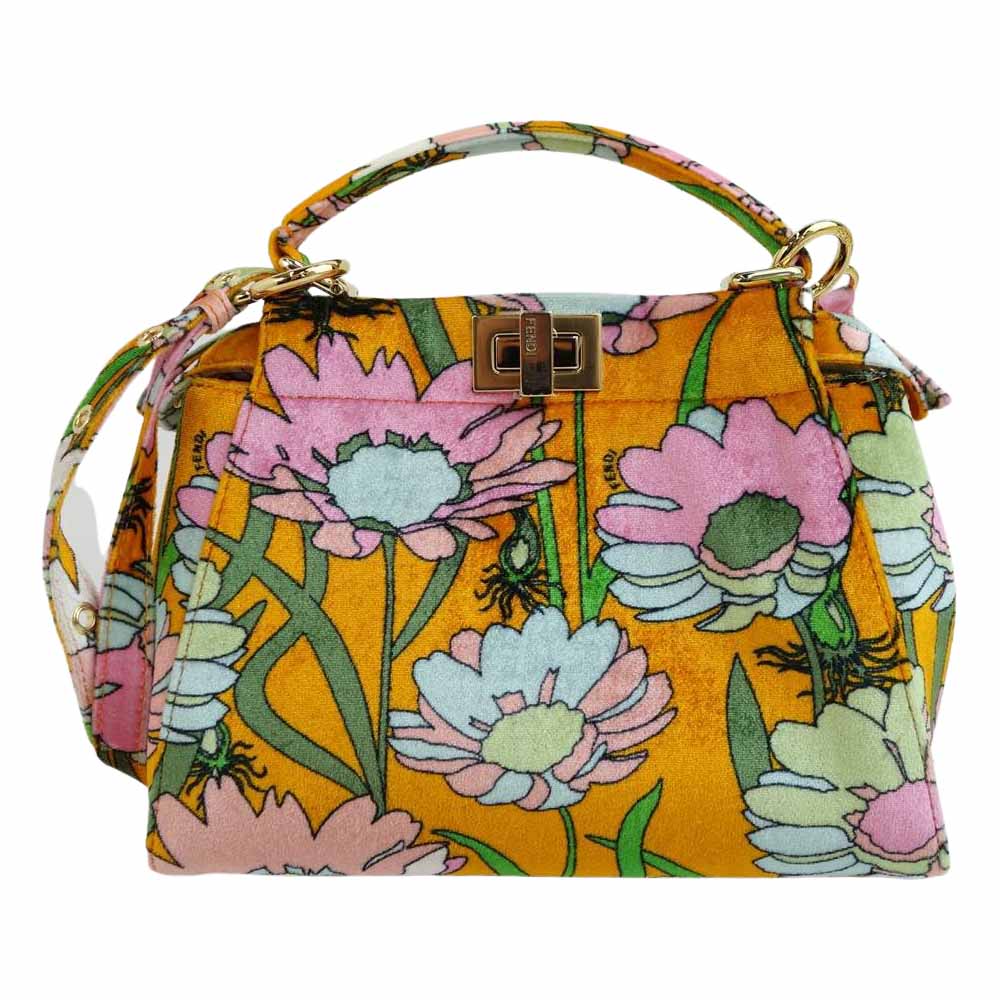 FENDI フェンディ 8BN244 ACWC PEEK A BOO MINI ピーカブー ミニ ショルダー ハンド バッグ マルチカラー系【極上美品】【中古】