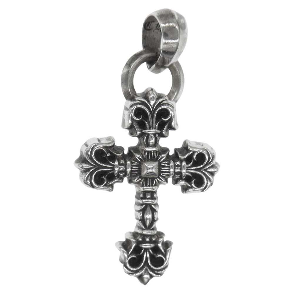 CHROME HEARTS クロムハーツ（原本無） 国内取扱店ギャランティ付属 FILIG CROSS W/BALE XS フィリグリークロス ベイル ペンダントトップ シルバー系【中古】