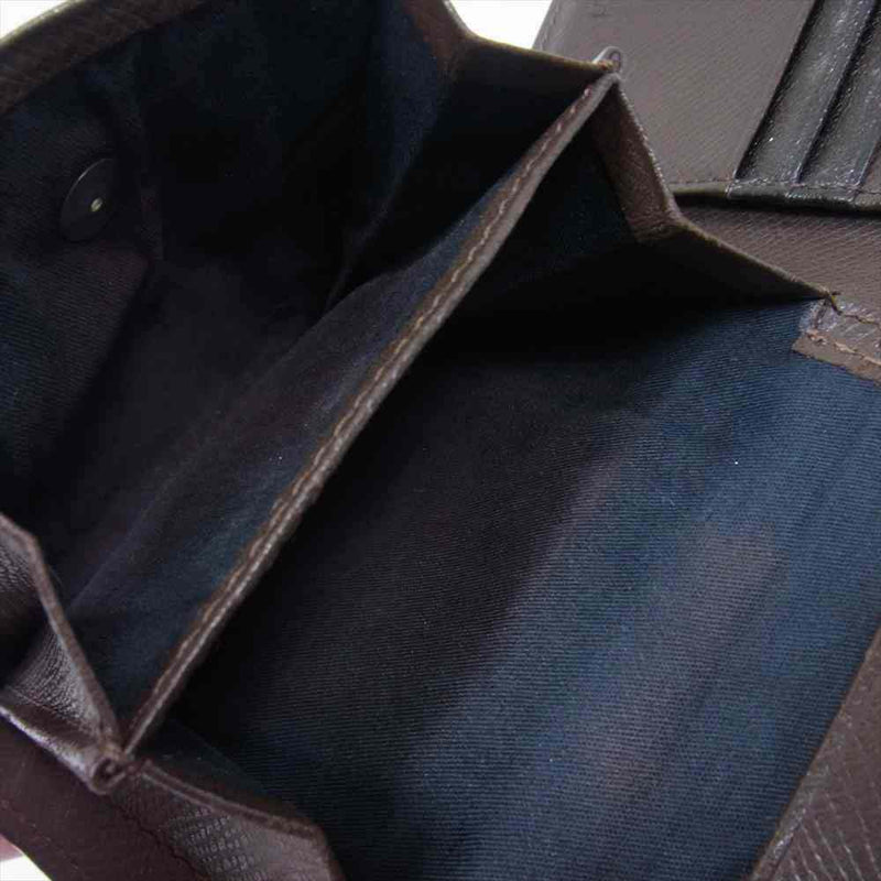 Vivienne Westwood ヴィヴィアンウエストウッド 二つ折り 迷彩 カモフラ レザー ウォレット ブラック系【中古】