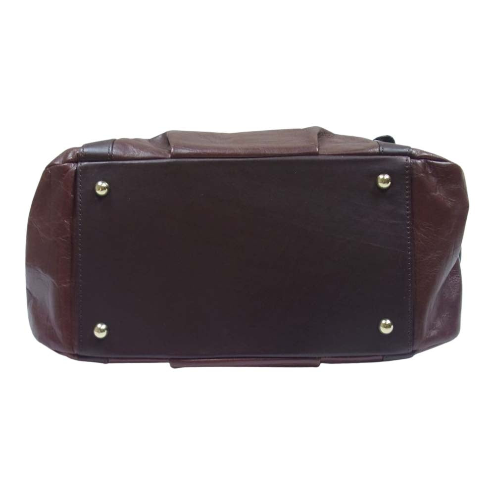 ダコタ レザー ハンドバッグ ハンド バッグ トート 日本製 ブラウン系【中古】