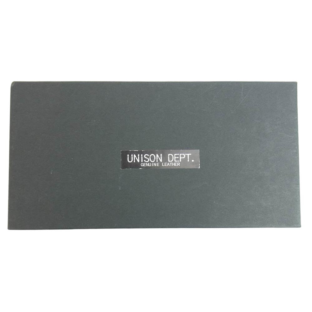 ユニゾンデプト 22-1617-30 Udo Round Zip Wallet ウド ラウンドファスナー レザー ウォレット 長財布 オレンジ系【極上美品】【中古】