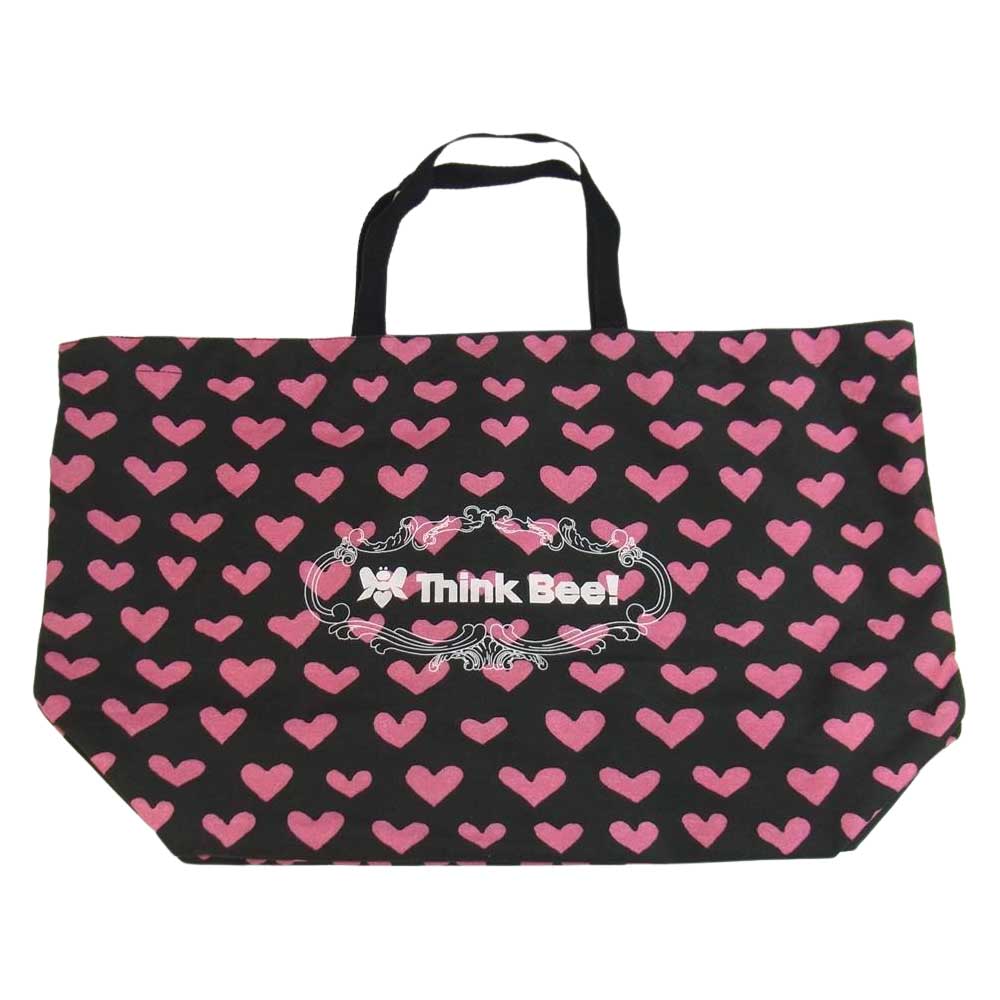 シンクビー A000475 ハート パッチ ハラコ レザー レイラ 2WAY ショルダーバッグ ブラック系【美品】【中古】