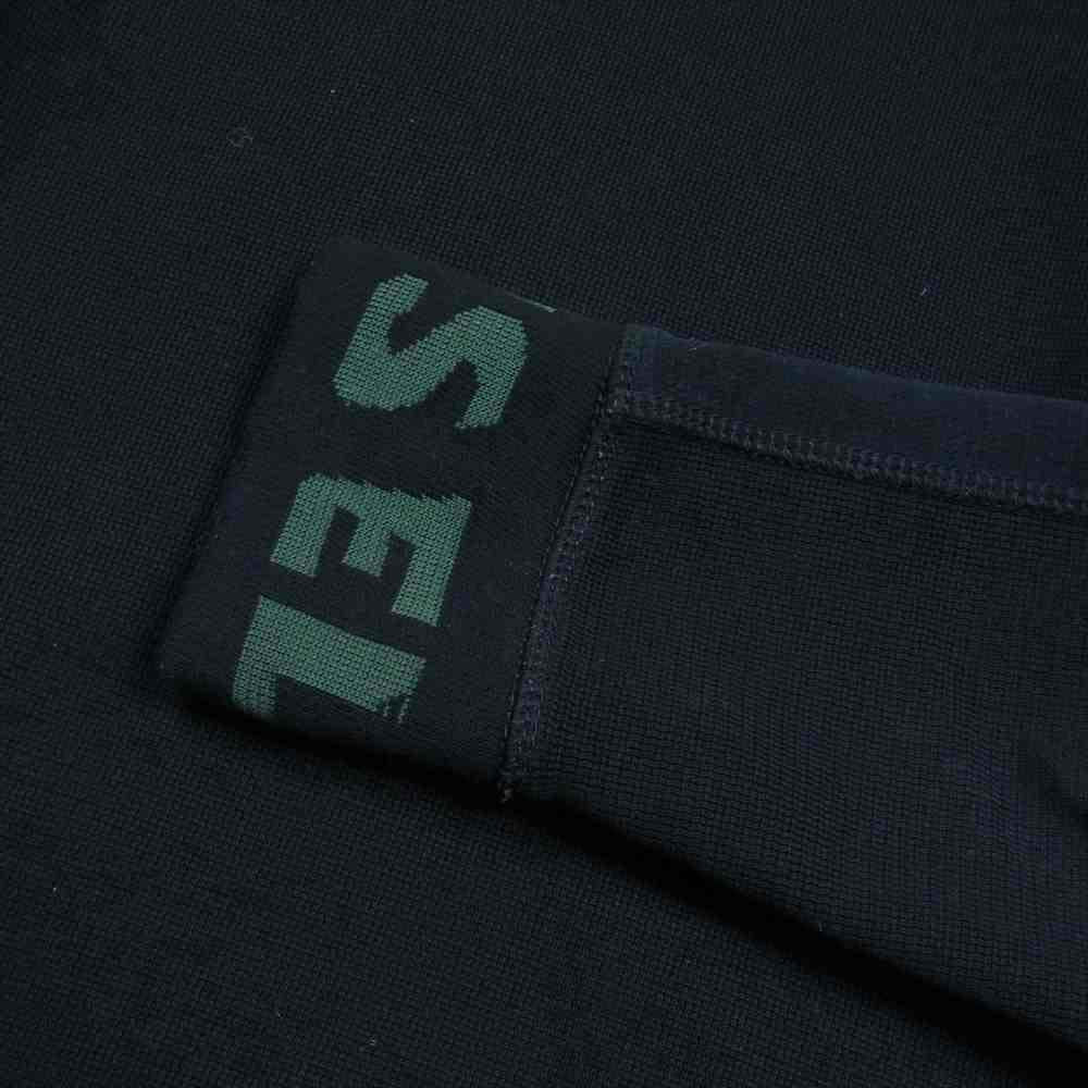 DIESEL ディーゼル 袖ロゴ クルーネック スウェット トレーナー ブラック系 XS【中古】
