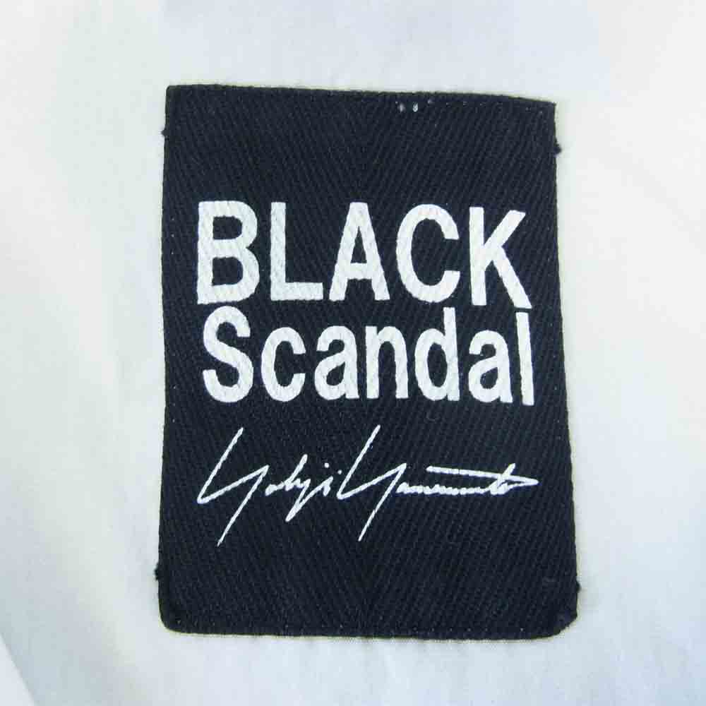 Yohji Yamamoto ヨウジヤマモト Black Scandal 19SS ブラックスキャンダル スペアカラー ロング プリント シャツ ホワイト系 2【中古】
