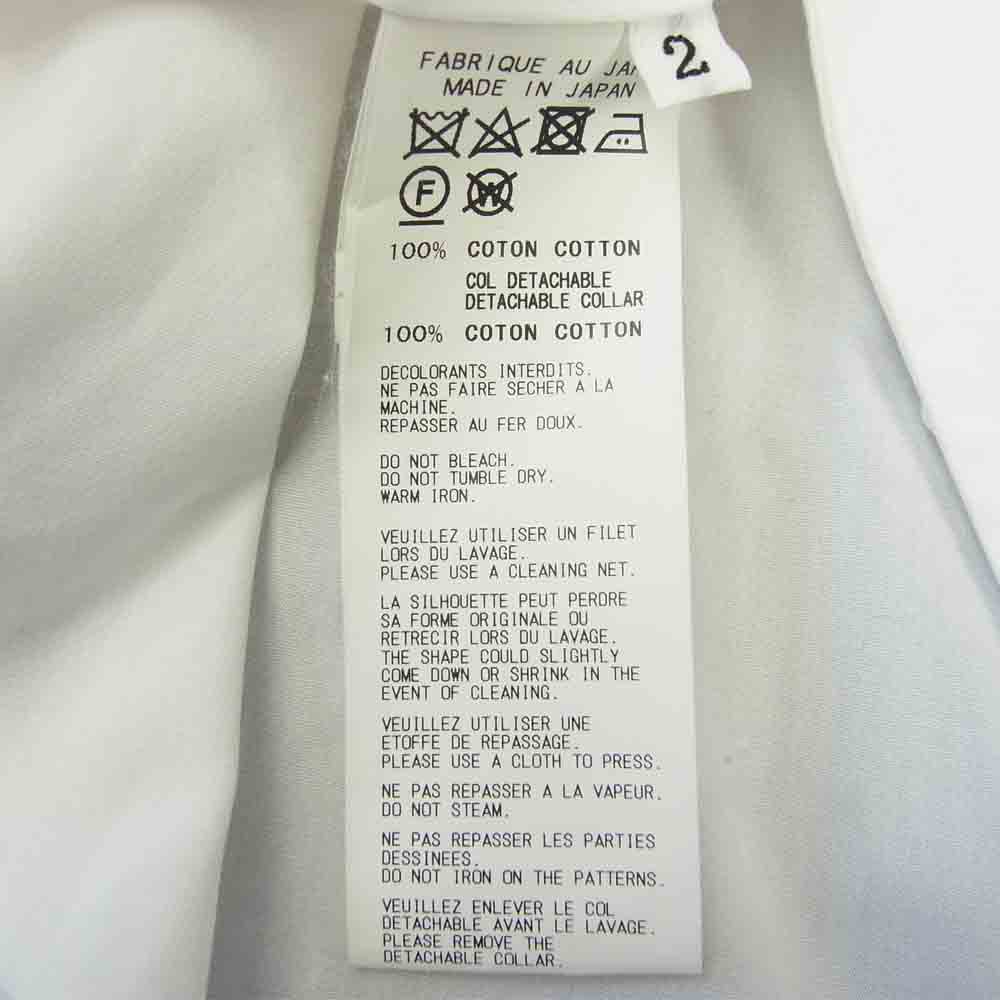 Yohji Yamamoto ヨウジヤマモト Black Scandal 19SS ブラックスキャンダル スペアカラー ロング プリント シャツ ホワイト系 2【中古】