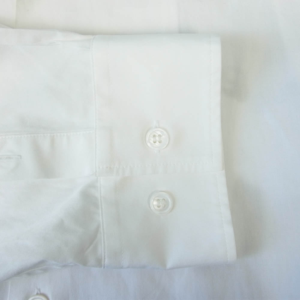 Yohji Yamamoto ヨウジヤマモト Black Scandal 19SS ブラックスキャンダル スペアカラー ロング プリント シャツ ホワイト系 2【中古】