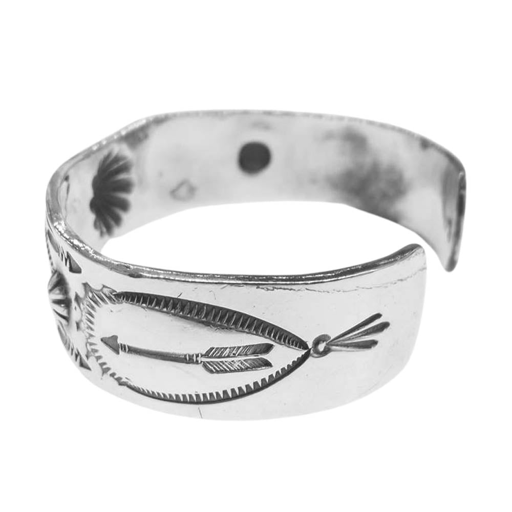 LARRY SMITH ラリースミス SHELL BRACELET シェル ブレスレット バングル シルバー系【中古】