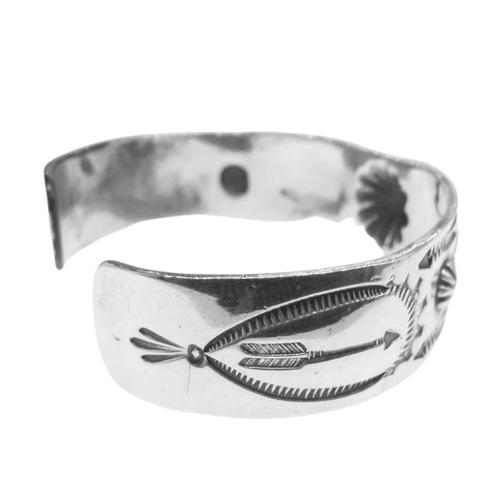 LARRY SMITH ラリースミス SHELL BRACELET シェル ブレスレット バングル シルバー系【中古】