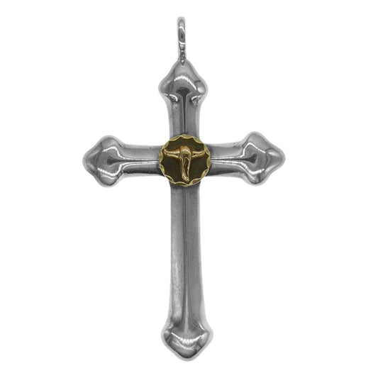 タディアンドキング ラージクロス K18 GP ロングホーン シルバー系【中古】