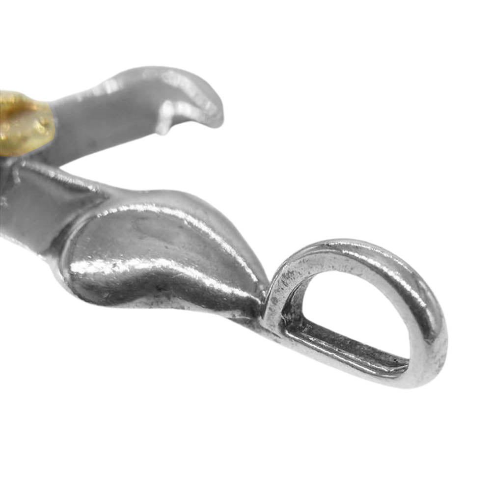 タディアンドキング ラージクロス K18 GP ロングホーン シルバー系【中古】