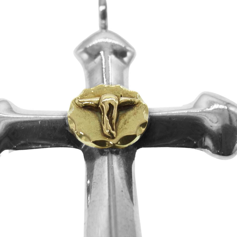 タディアンドキング ラージクロス K18 GP ロングホーン シルバー系【中古】