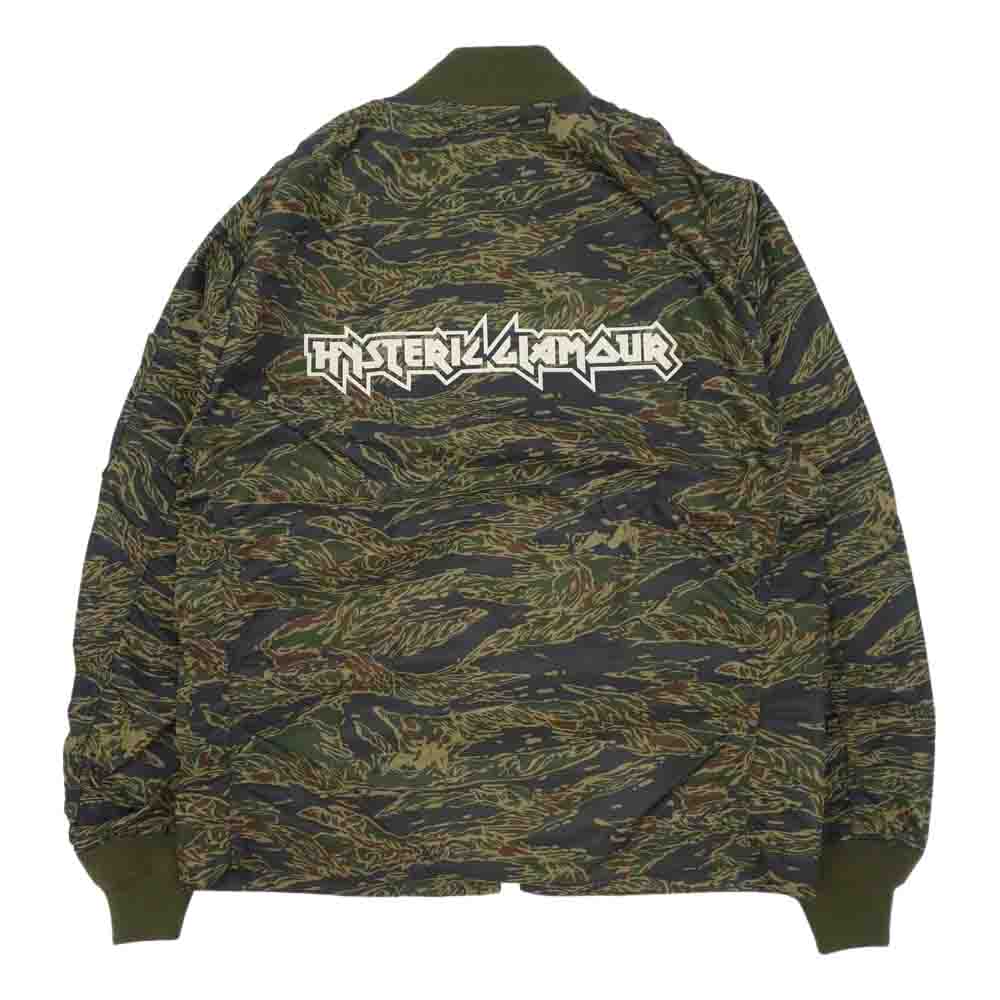 HYSTERIC GLAMOUR ヒステリックグラマー 02211AB07 HG ロゴ L-2B ミリタリー ジャケット カーキ系 M【新古品】【未使用】【中古】