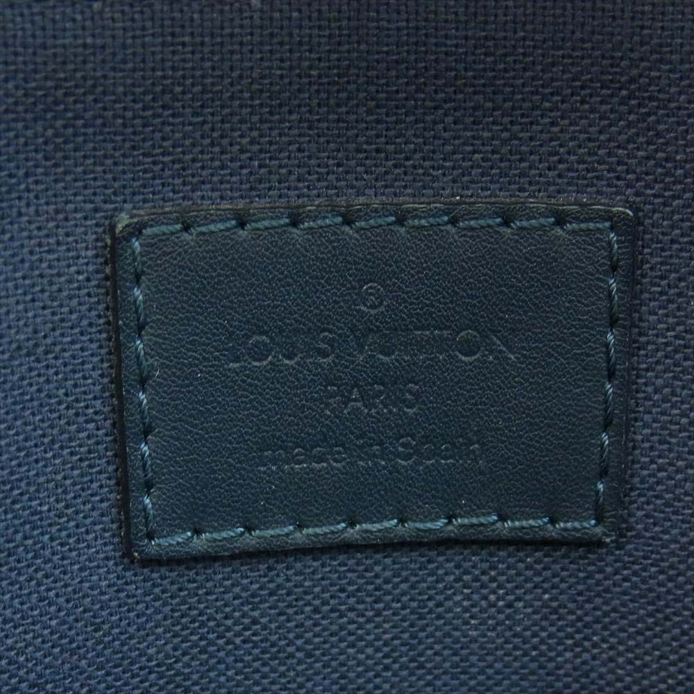 LOUIS VUITTON ルイ・ヴィトン N41327  ダミエアンフィニ ポルトドキュマンジュール ブリーフケース ネイビー系【中古】