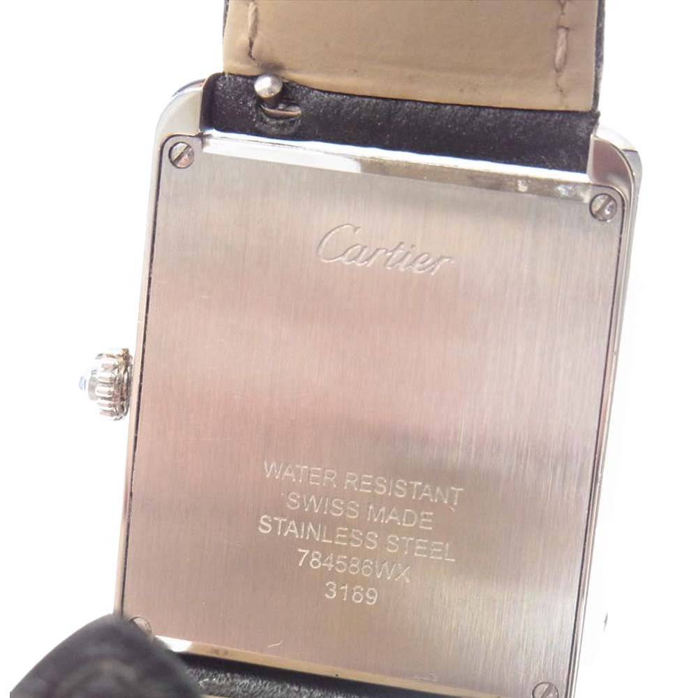 CARTIER カルティエ WSTA0028 タンク ソロ LM シルバーローマン ブラック系【中古】