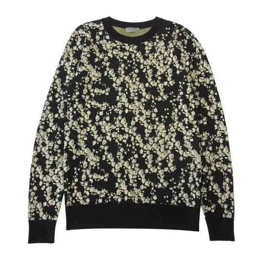 DIOR HOMME ディオールオム 14AW  433M635ZT757 国内正規品 クリス期 鈴蘭 スズラン クルーネック ニット セーター ブラック系 S【中古】