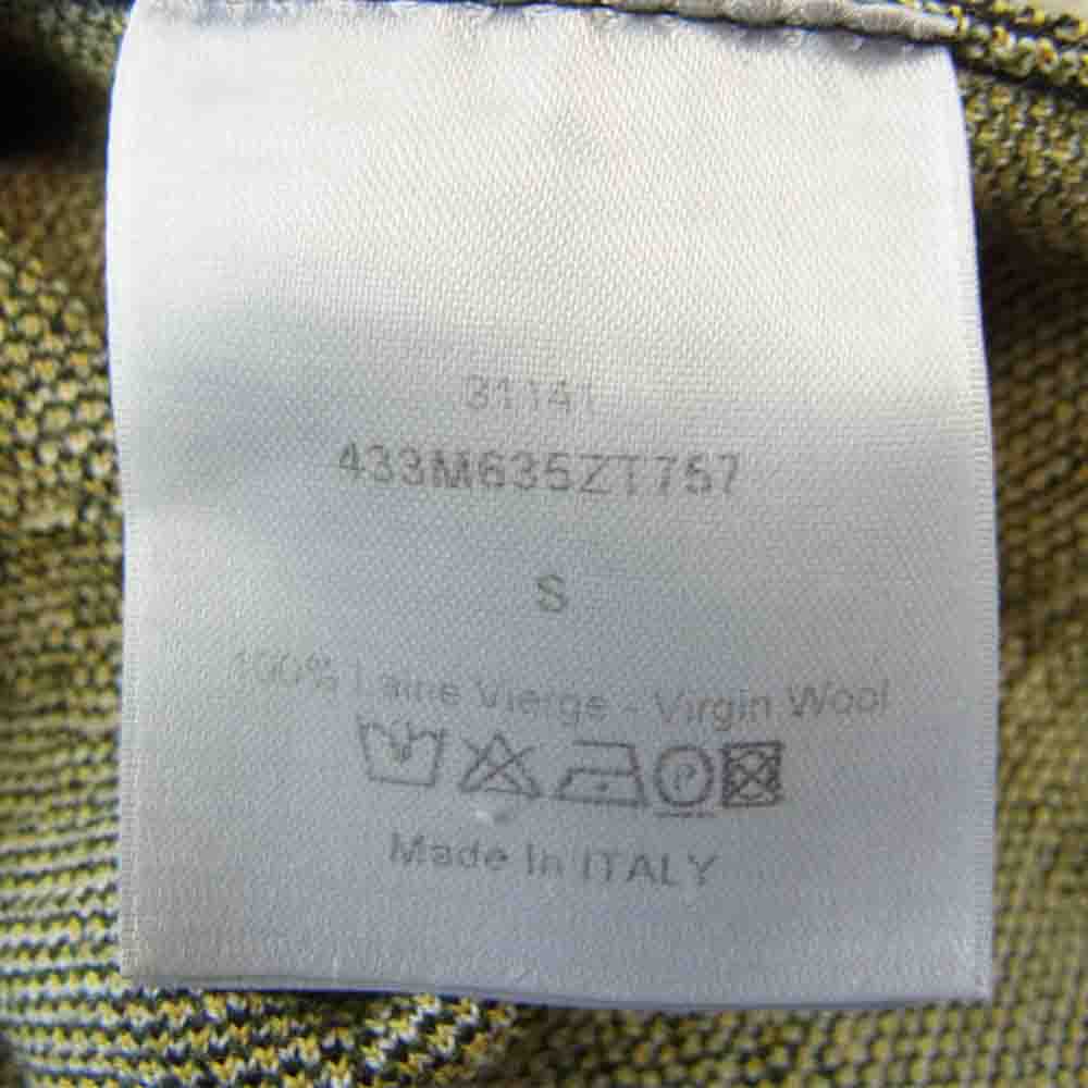 DIOR HOMME ディオールオム 14AW  433M635ZT757 国内正規品 クリス期 鈴蘭 スズラン クルーネック ニット セーター ブラック系 S【中古】