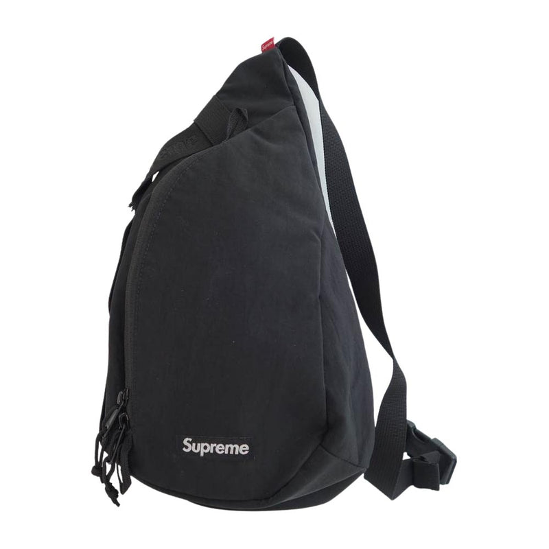 Supreme シュプリーム 20AW sling bag ボックスロゴ スリング ボディ バッグ ブラック系【中古】