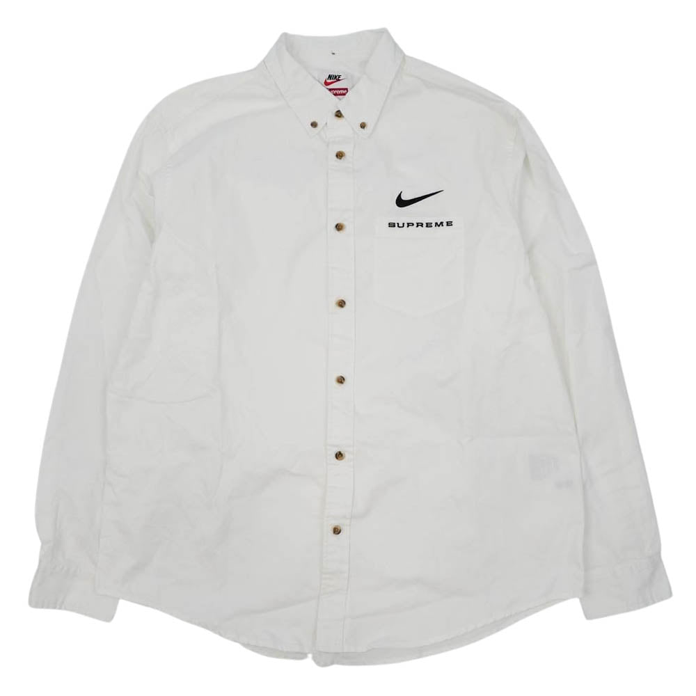 Supreme®/Nike® Cotton Twill Shirt M 白