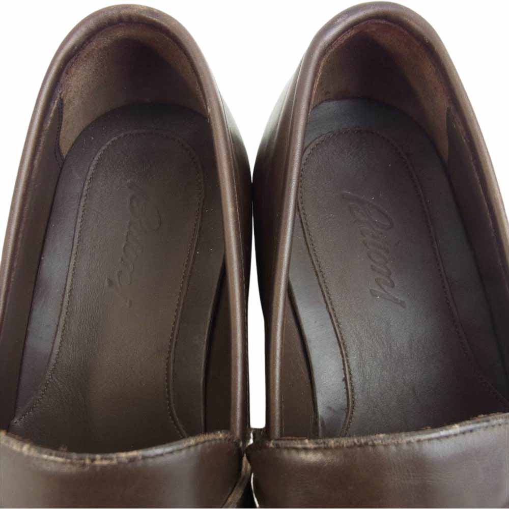 Brioni ブリオーニ レザー ローファー ビジネス シューズ ブラウン系 8　1/2【美品】【中古】