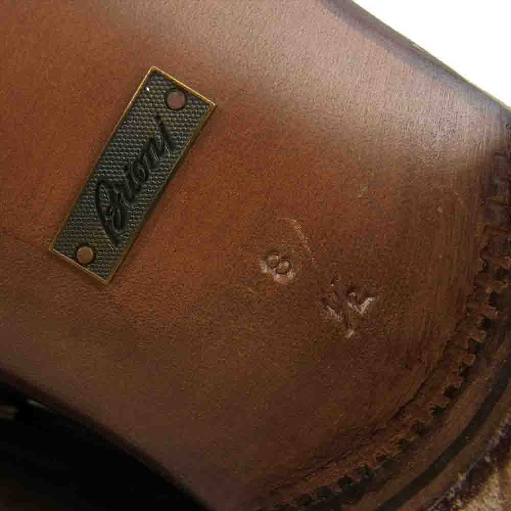 Brioni ブリオーニ レザー ローファー ビジネス シューズ ブラウン系 8　1/2【美品】【中古】